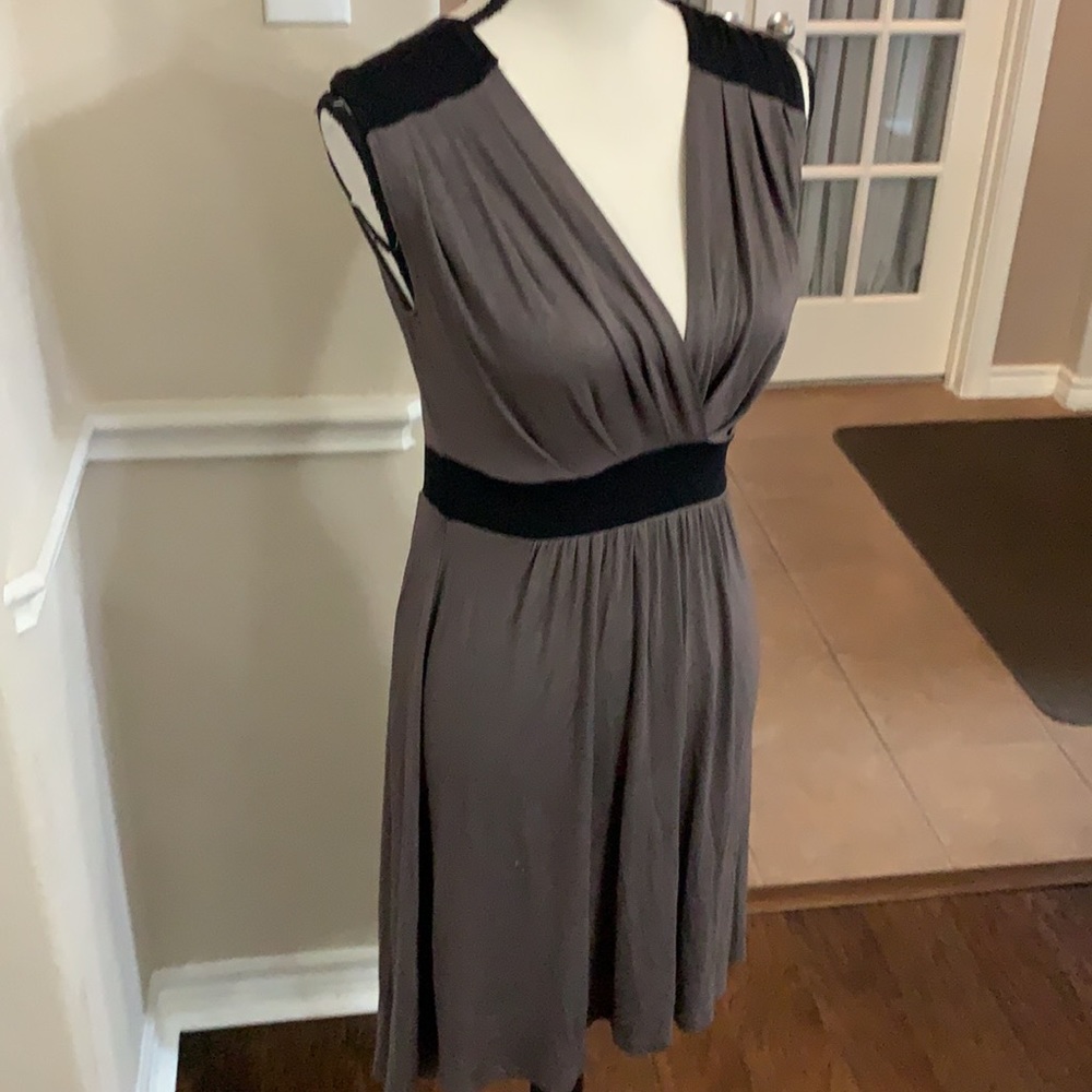 Soprano Tan And Black Color Block Sleeveless Dres… - image 3